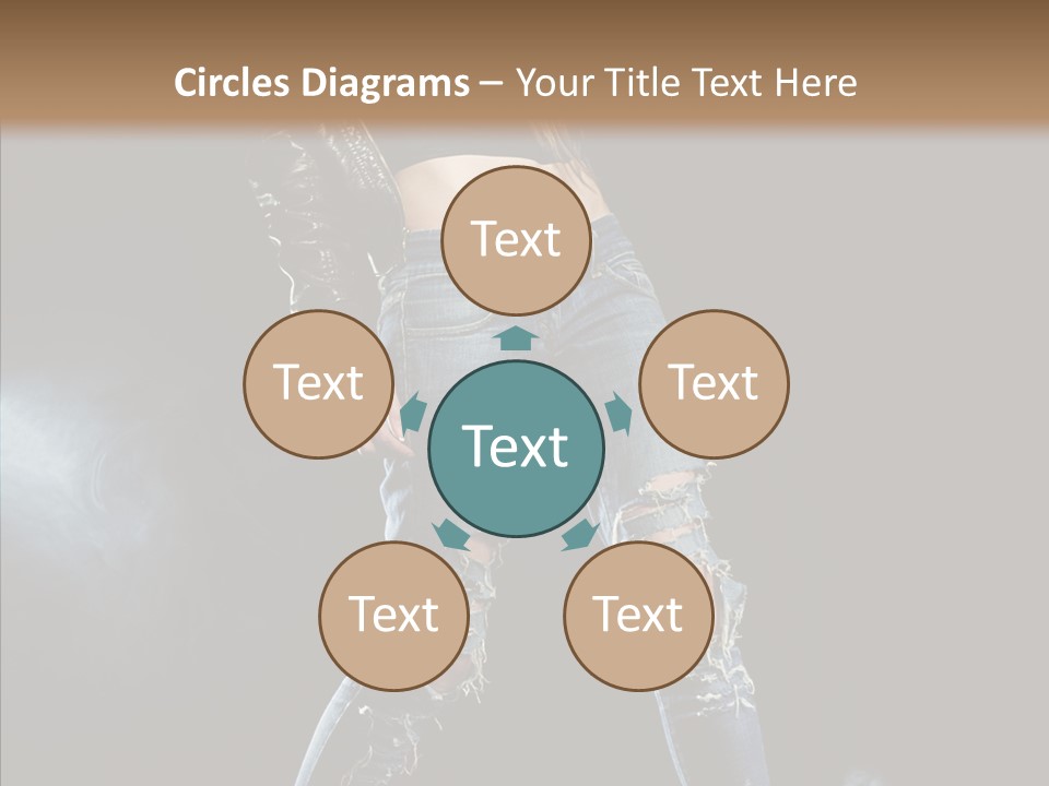 People Female Length PowerPoint Template