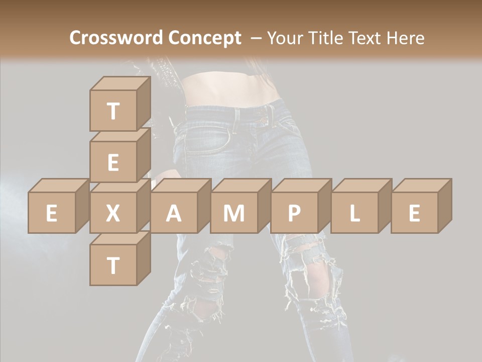 People Female Length PowerPoint Template