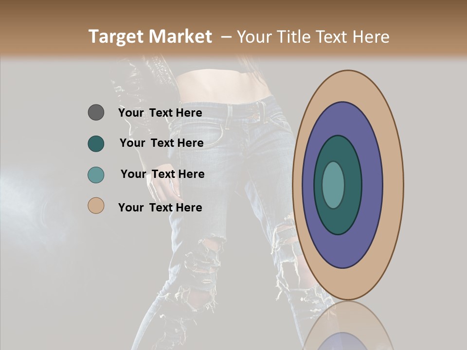 People Female Length PowerPoint Template