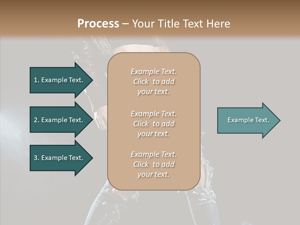 People Female Length PowerPoint Template