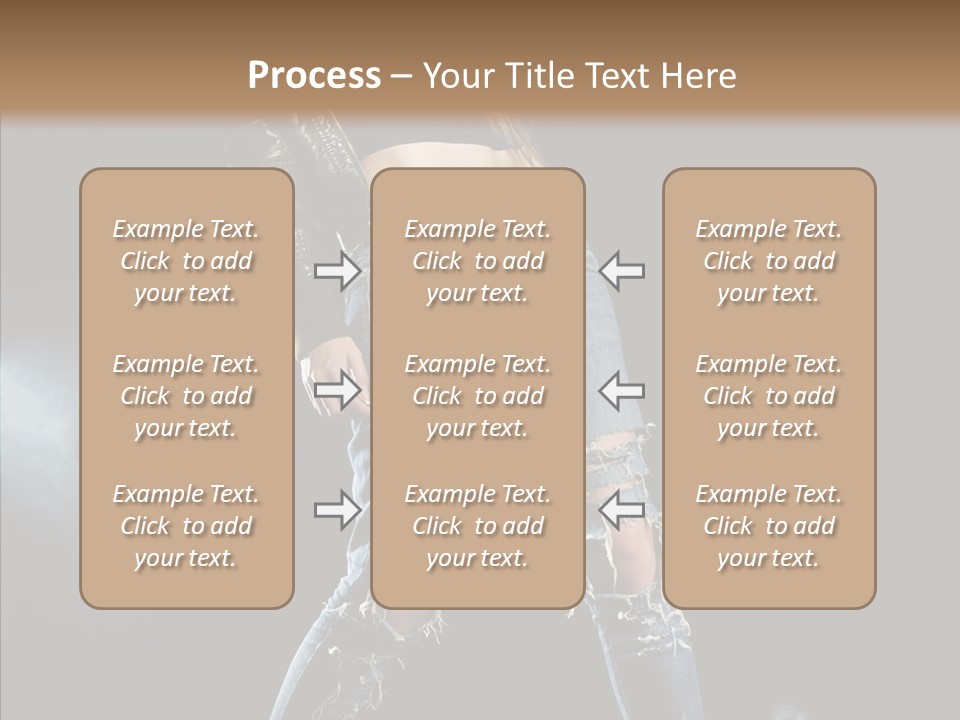 People Female Length PowerPoint Template