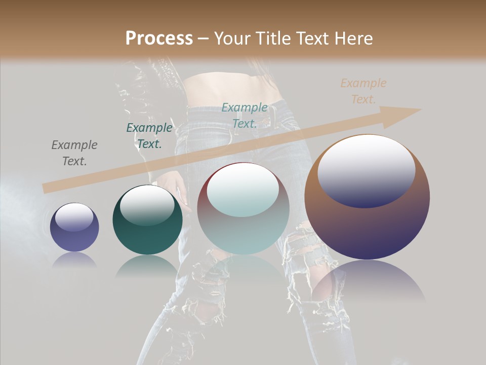 People Female Length PowerPoint Template