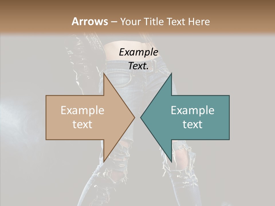 People Female Length PowerPoint Template