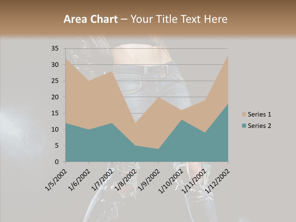 People Female Length PowerPoint Template