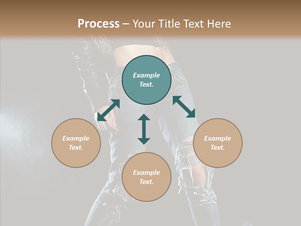 People Female Length PowerPoint Template