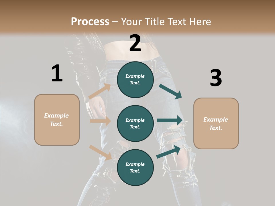 People Female Length PowerPoint Template