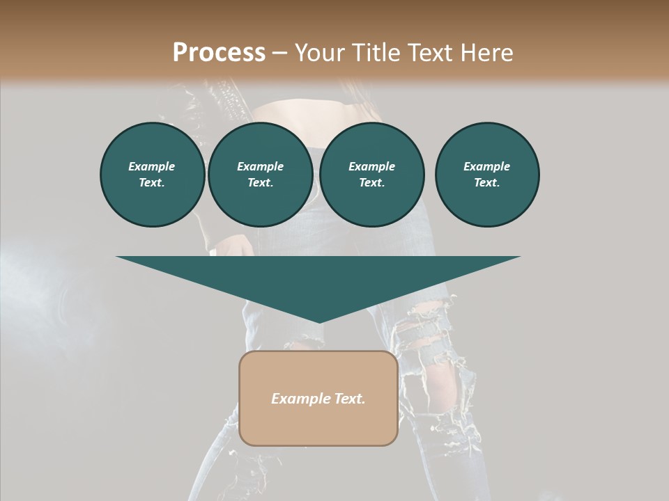 People Female Length PowerPoint Template