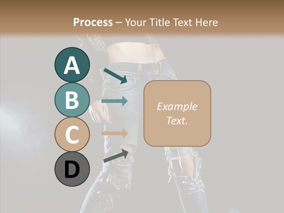 People Female Length PowerPoint Template