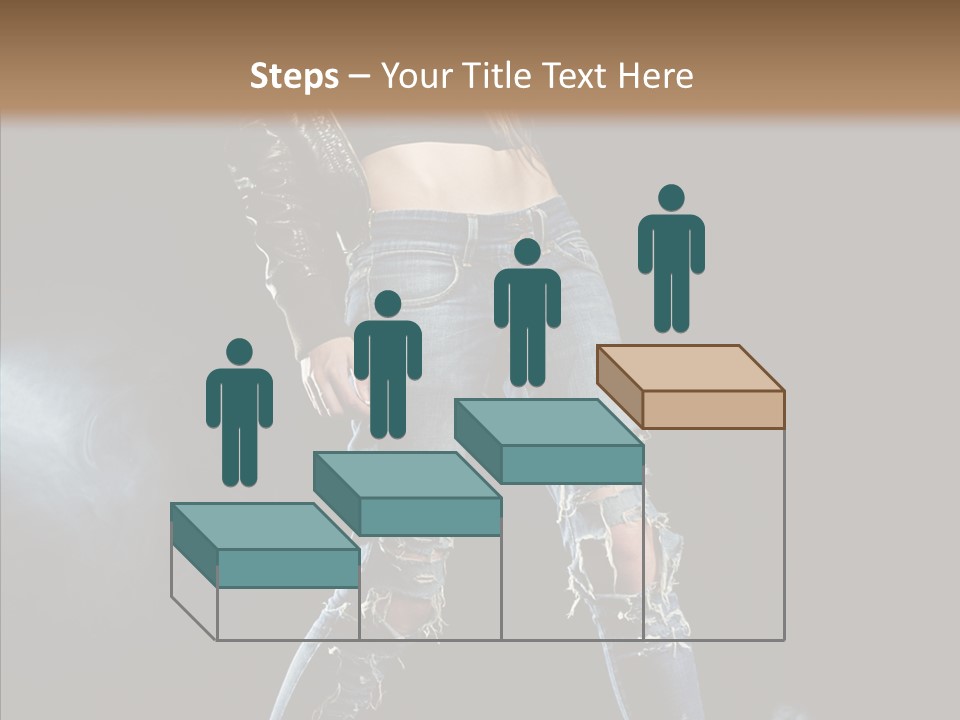 People Female Length PowerPoint Template