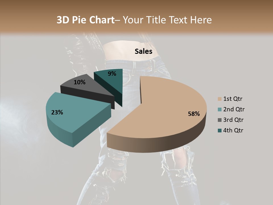 People Female Length PowerPoint Template