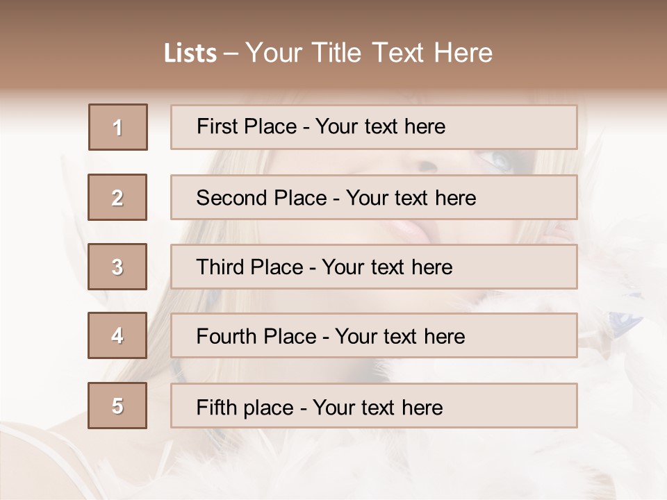 Blue Happy Skin PowerPoint Template