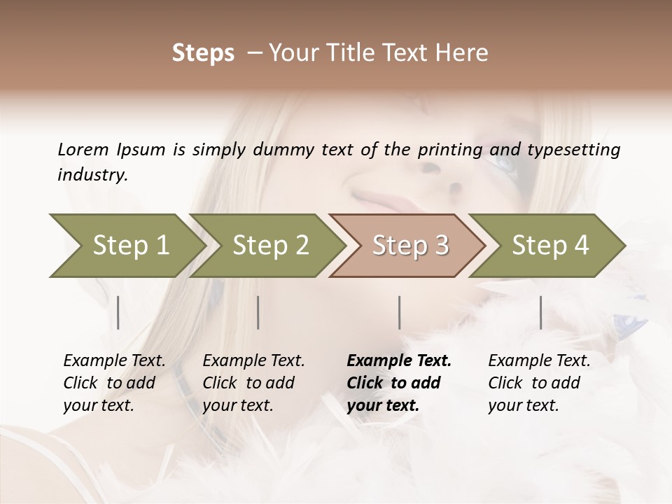 Blue Happy Skin PowerPoint Template