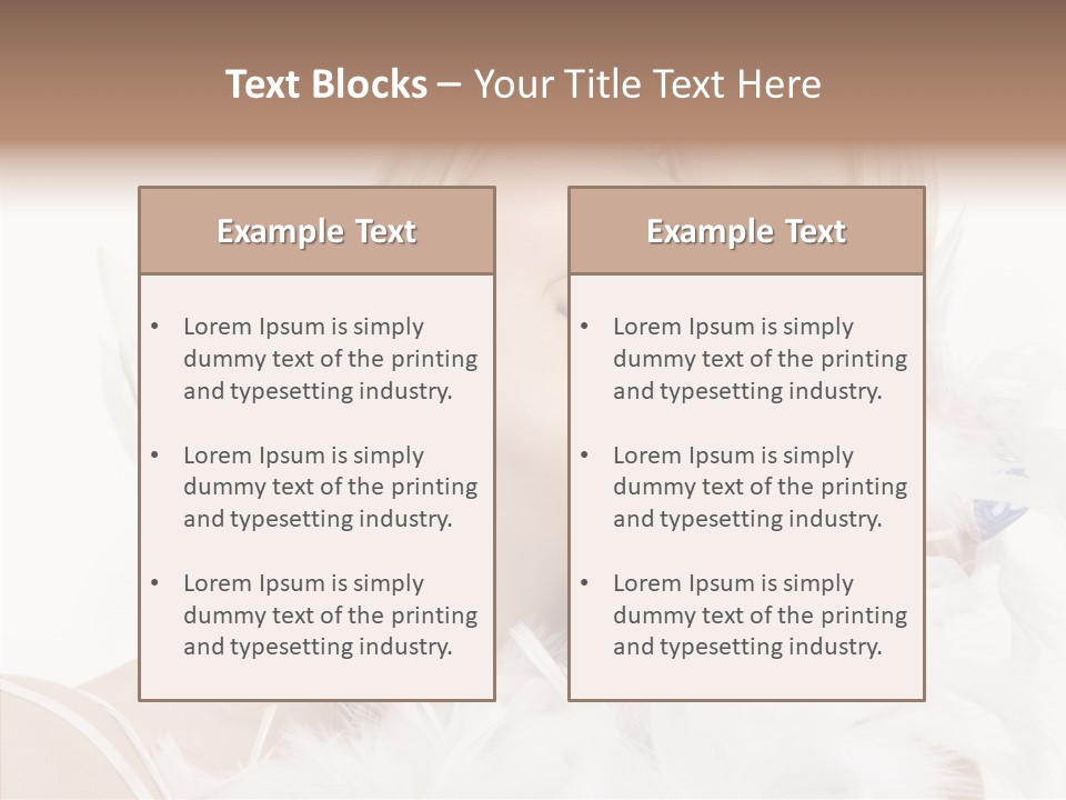 Blue Happy Skin PowerPoint Template