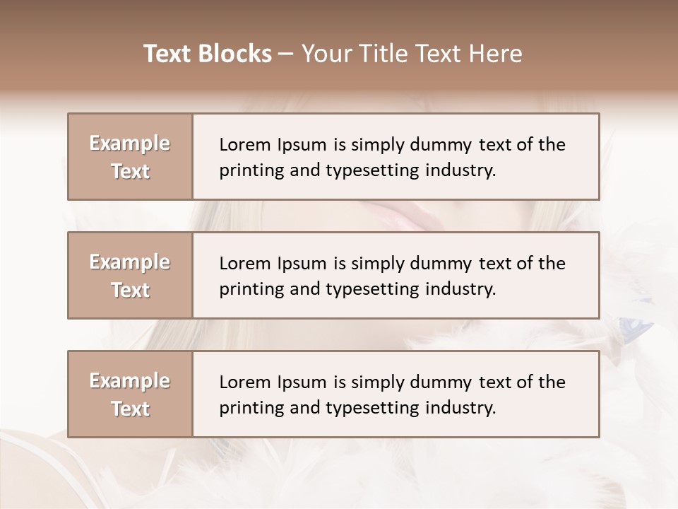 Blue Happy Skin PowerPoint Template