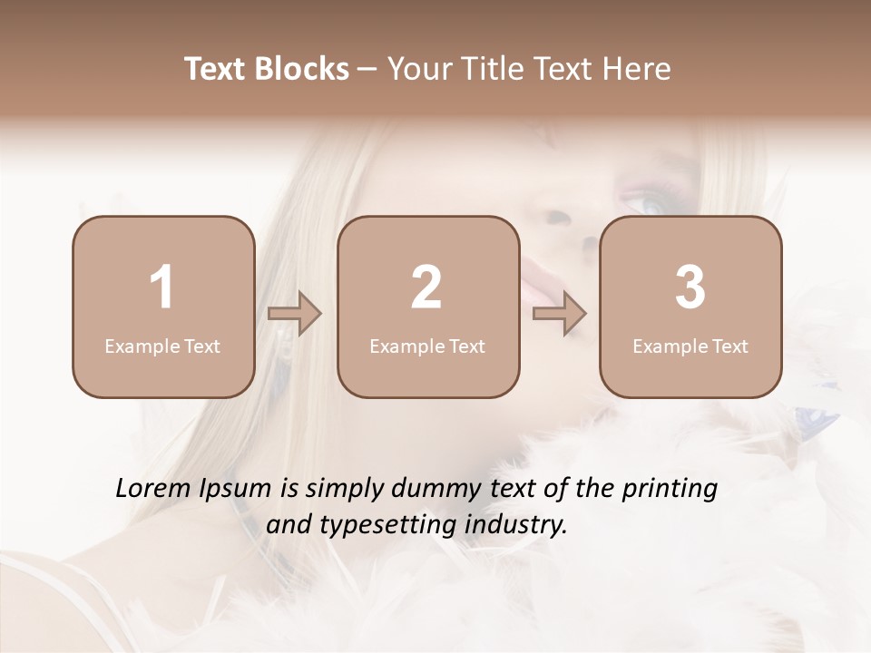 Blue Happy Skin PowerPoint Template