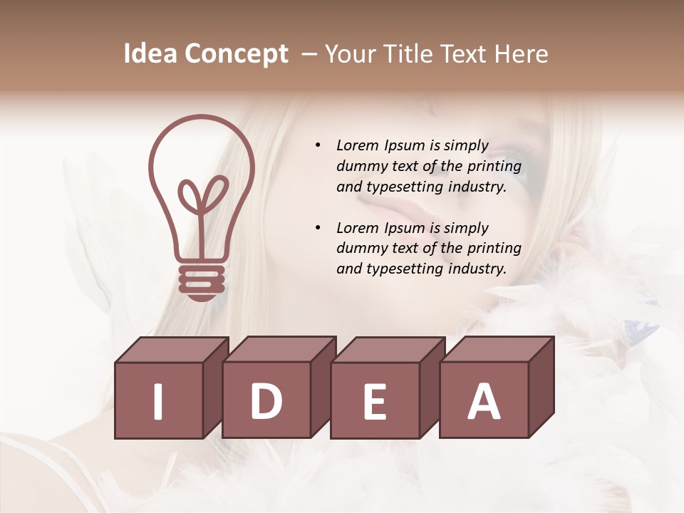 Blue Happy Skin PowerPoint Template