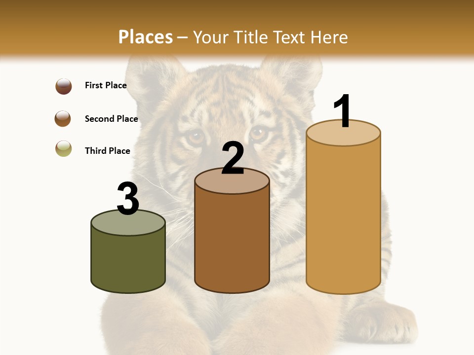 Wildlife Stripes Predator PowerPoint Template