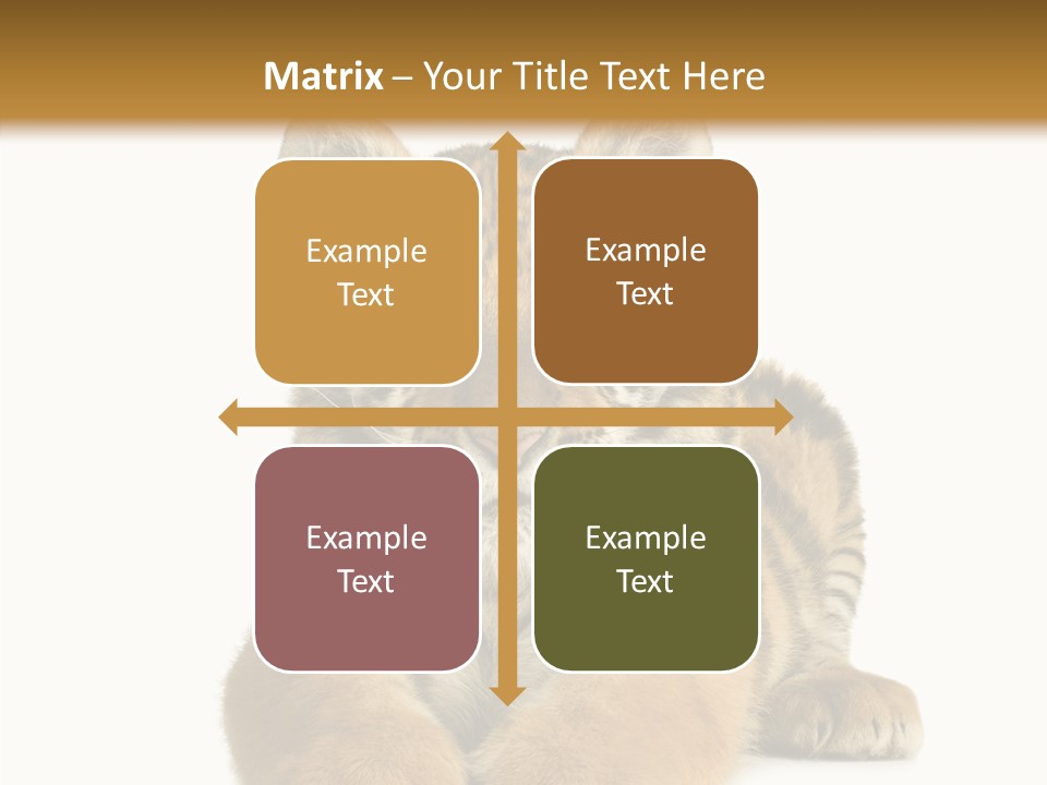 Wildlife Stripes Predator PowerPoint Template