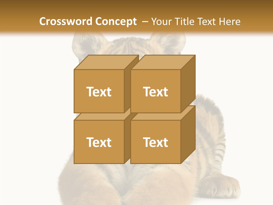 Wildlife Stripes Predator PowerPoint Template