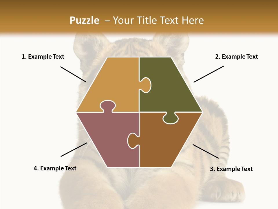 Wildlife Stripes Predator PowerPoint Template