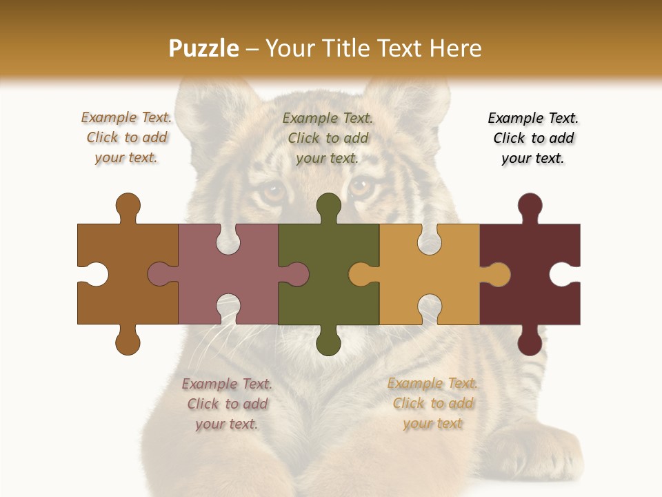 Wildlife Stripes Predator PowerPoint Template