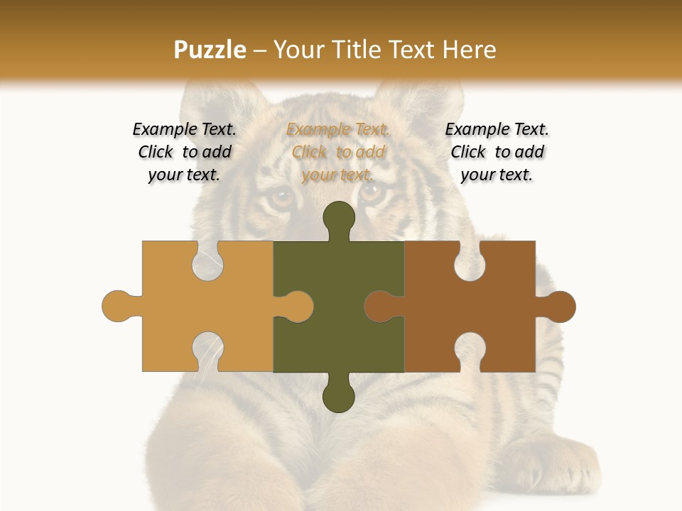 Wildlife Stripes Predator PowerPoint Template