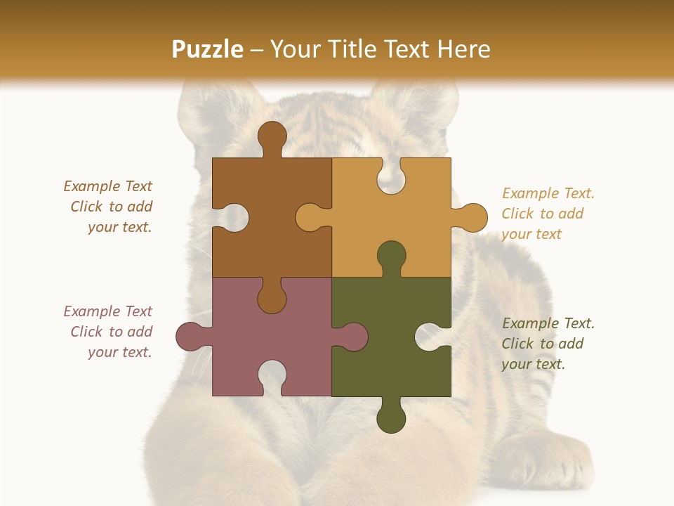 Wildlife Stripes Predator PowerPoint Template