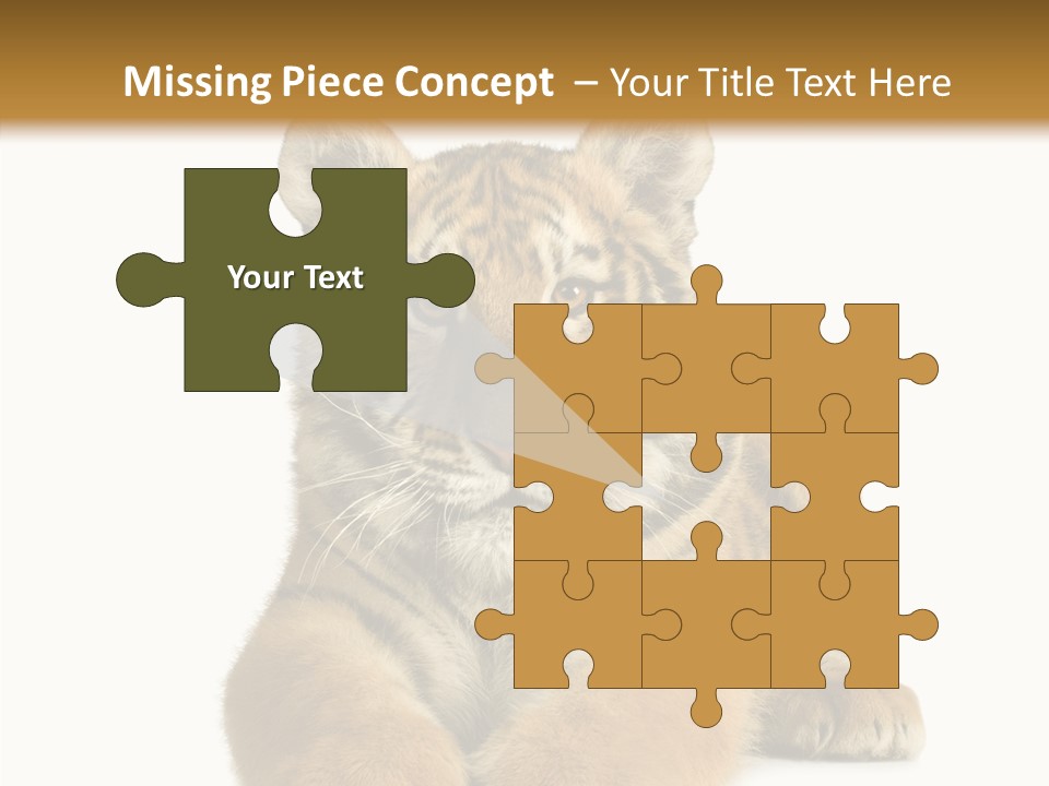 Wildlife Stripes Predator PowerPoint Template