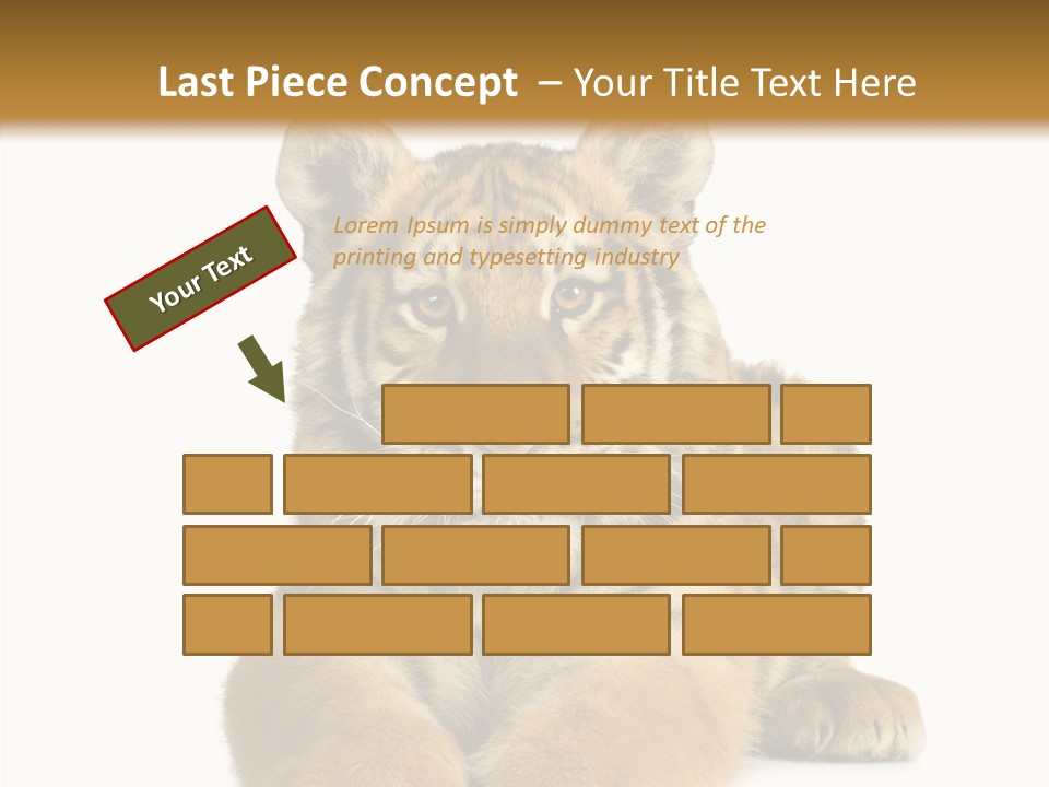 Wildlife Stripes Predator PowerPoint Template