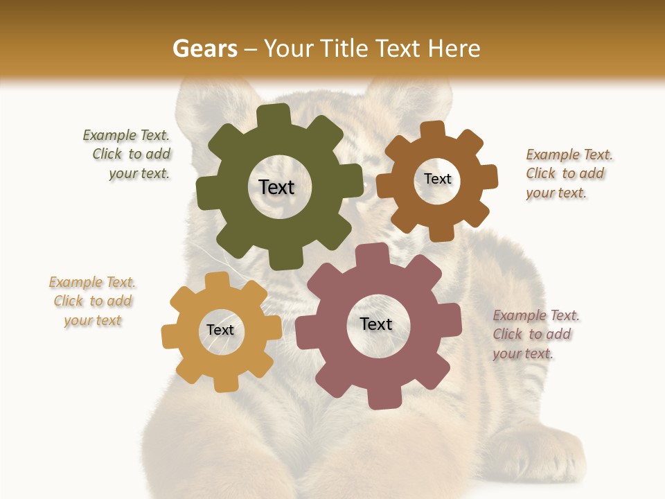 Wildlife Stripes Predator PowerPoint Template