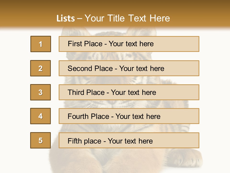 Wildlife Stripes Predator PowerPoint Template