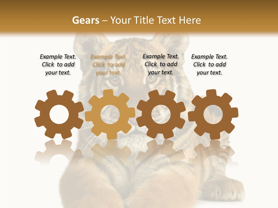 Wildlife Stripes Predator PowerPoint Template