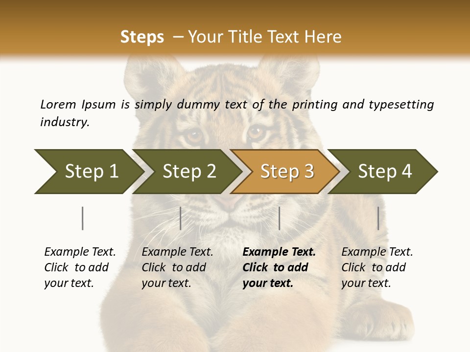 Wildlife Stripes Predator PowerPoint Template