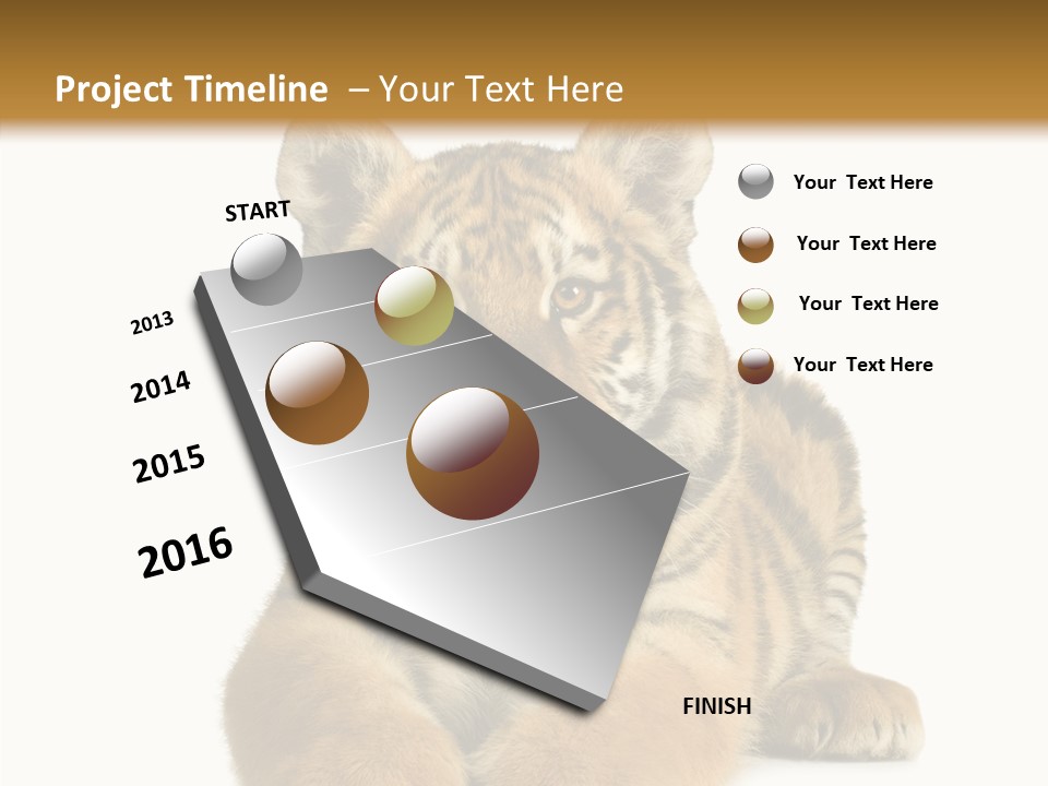 Wildlife Stripes Predator PowerPoint Template