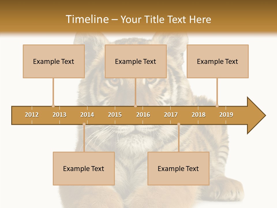 Wildlife Stripes Predator PowerPoint Template