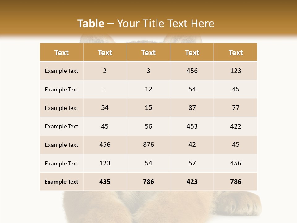 Wildlife Stripes Predator PowerPoint Template