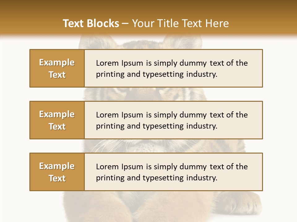 Wildlife Stripes Predator PowerPoint Template