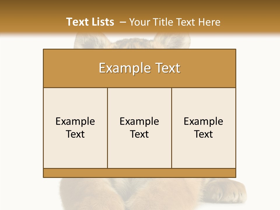 Wildlife Stripes Predator PowerPoint Template