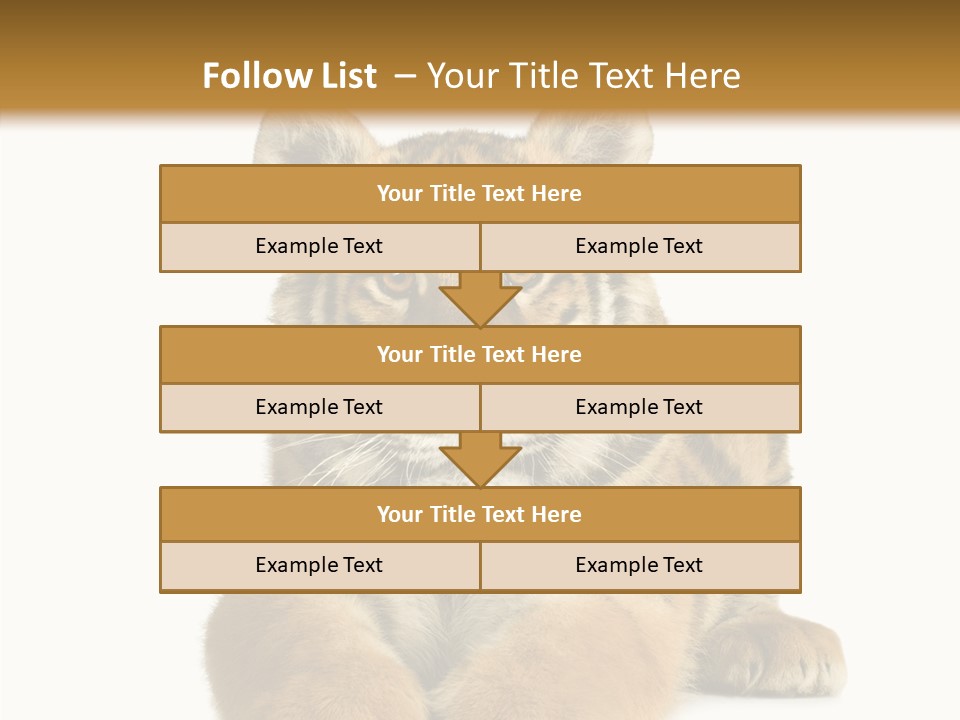 Wildlife Stripes Predator PowerPoint Template