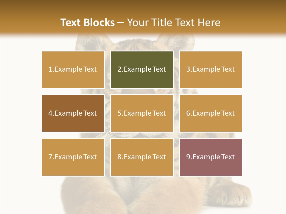 Wildlife Stripes Predator PowerPoint Template