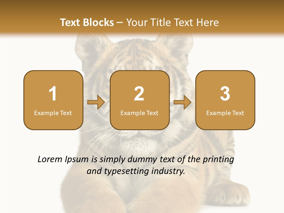 Wildlife Stripes Predator PowerPoint Template