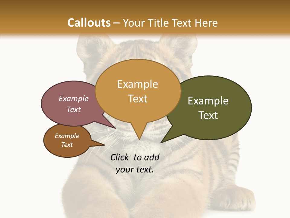 Wildlife Stripes Predator PowerPoint Template