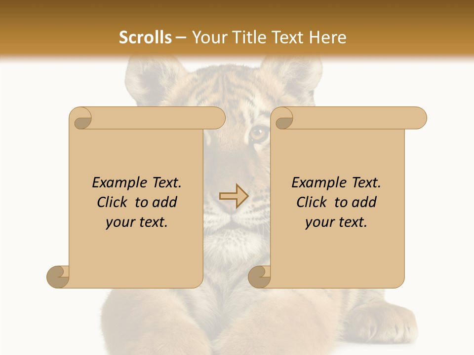 Wildlife Stripes Predator PowerPoint Template