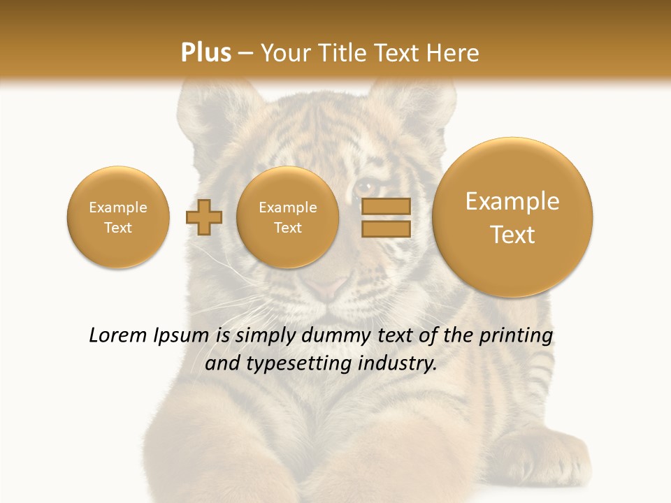 Wildlife Stripes Predator PowerPoint Template