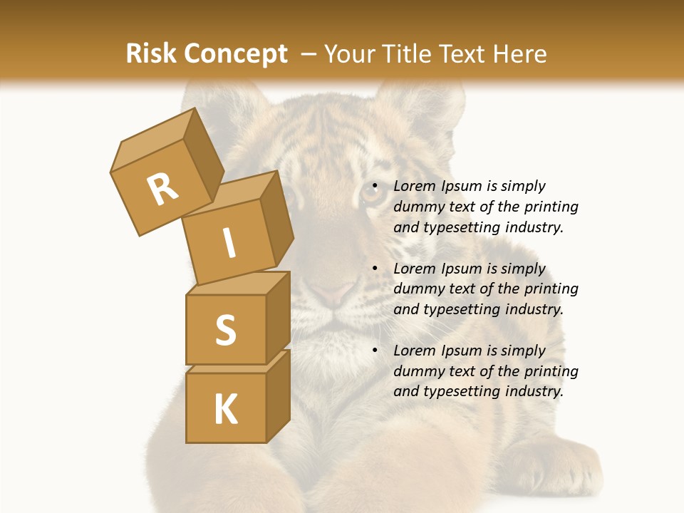 Wildlife Stripes Predator PowerPoint Template