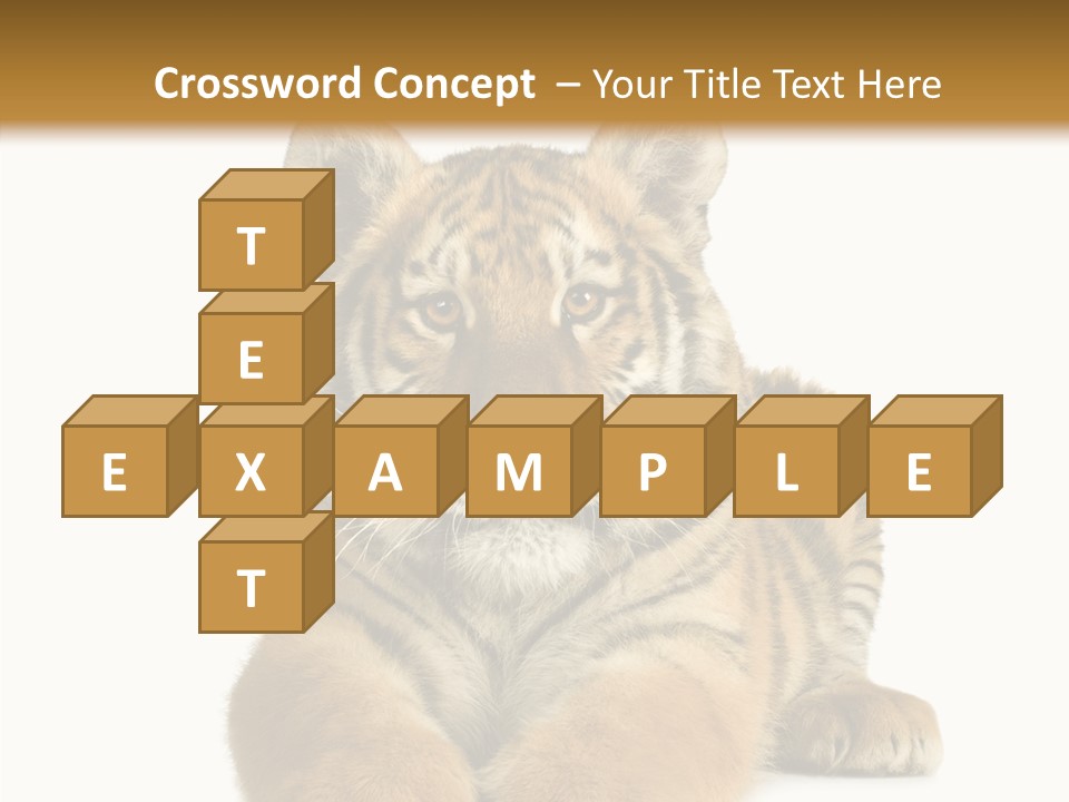 Wildlife Stripes Predator PowerPoint Template