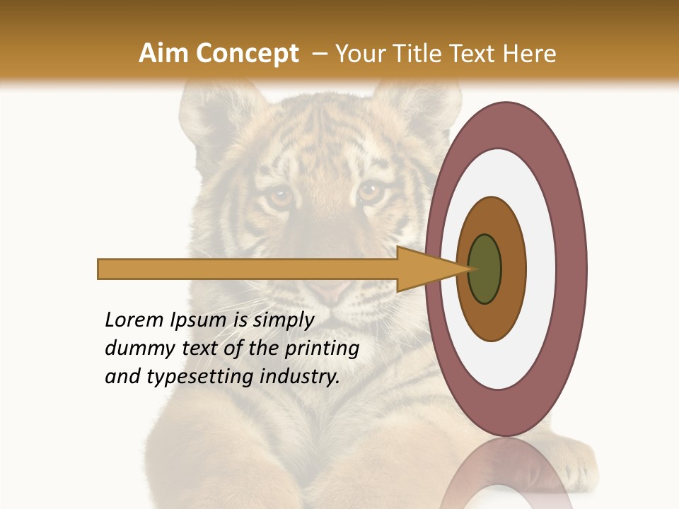 Wildlife Stripes Predator PowerPoint Template