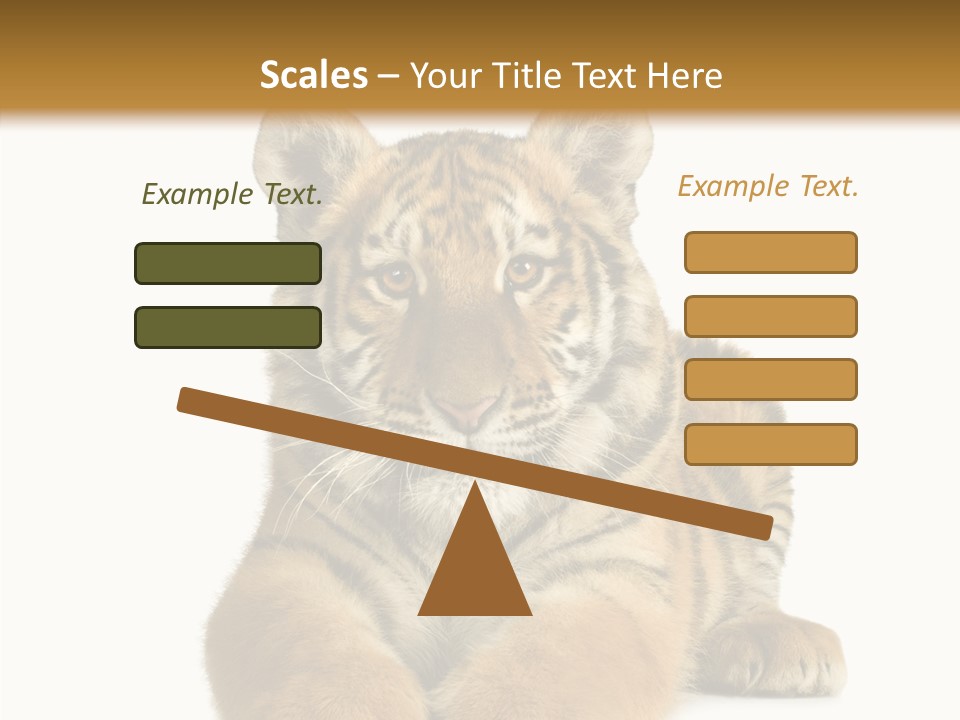 Wildlife Stripes Predator PowerPoint Template
