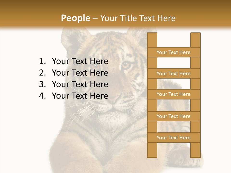Wildlife Stripes Predator PowerPoint Template