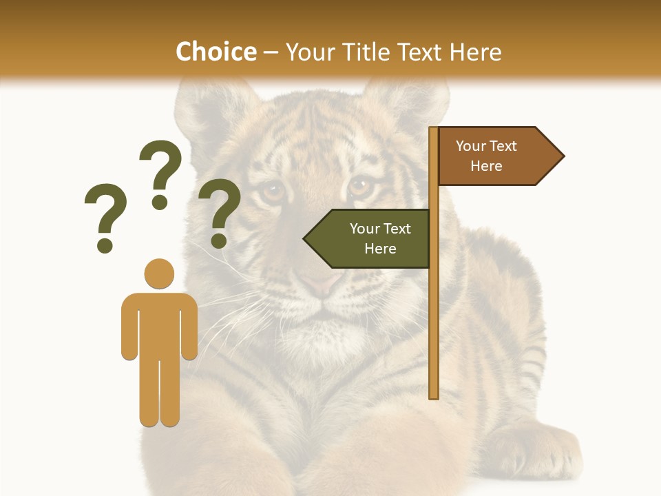 Wildlife Stripes Predator PowerPoint Template